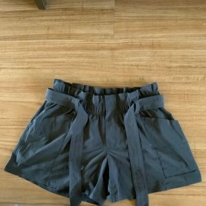 Athlete Charcoal Athletic Material Shorts